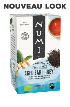 NUMI - THE NOIR AGED EARL GREY x18 SACHETS BIO