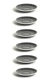 ACME - FLAT CUP SOUCOUPE PORCELAINE 150ML Ø145MM GRIS x6