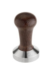 BOIS Tamper plat Base alu et Manche brun D.58 mm