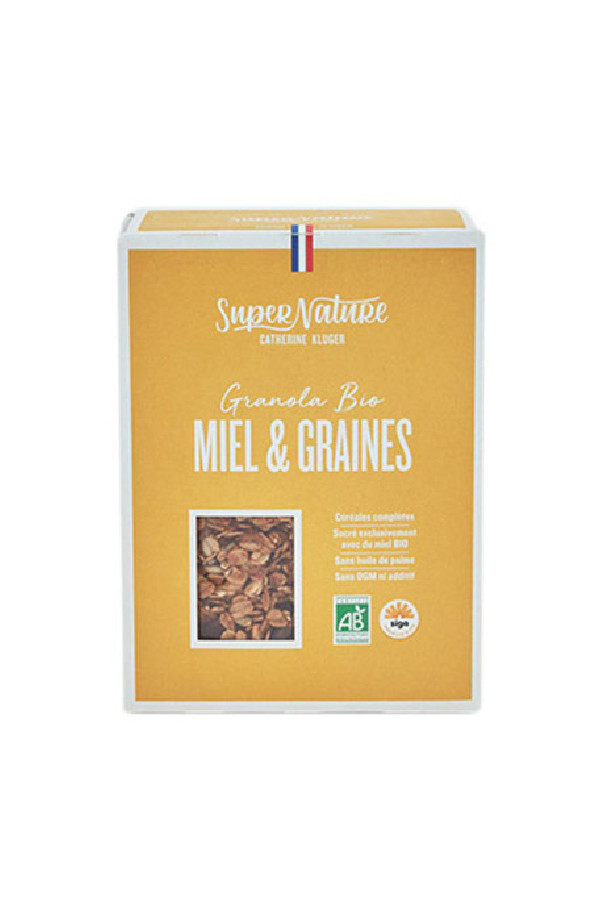 Granola miel et graines boîte 350g BIO