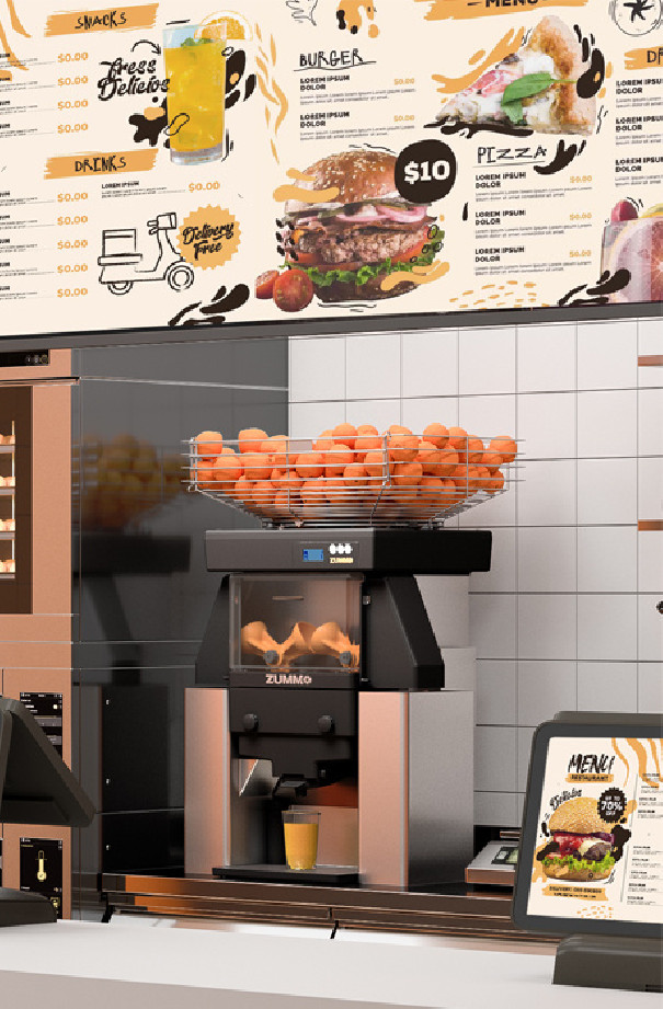 ZUMMO - Z40 PRESSE-AGRUMES AUTO INOX ROBINET 200L/H