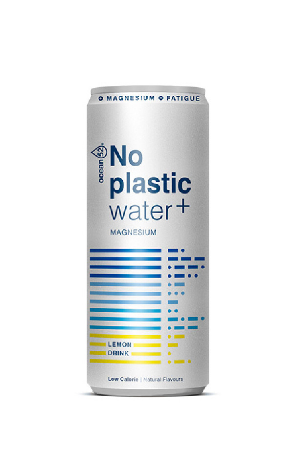 OCEAN52 - NO PLASTIC WATER LEMON MAGNESIUM CANETTE ALU 330ML x24