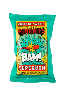 SUPERBON - CHIPS PIMENT 45G x36 SUPERBON - CHIPS PIMENT 45G x36