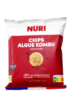 NURI - CHIPS À L'ALGUE KOMBU ET BBQ 27G x20 BIO