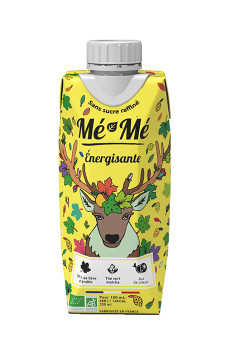 ME-ME - ENERGISANTE THE VERT MATCHA SEVE D’ERABLE CITRON 330ML x12 BIO