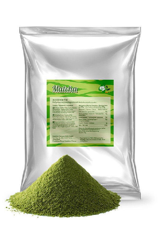 BUBBLE TEA POUDRE MATCHA VEGAN POCHE 1KG