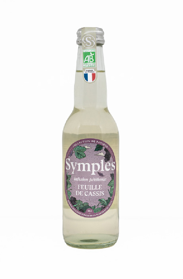 SYMPLES - INFUSION PETILLANTE FEUILLE DE CASSIS 330ML x12 BIO