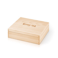 KUSMI TEA - COFFRET 9 CASES EN BOIS BRUT KUSMI TEA - COFFRET 9 CASES EN BOIS BRUT