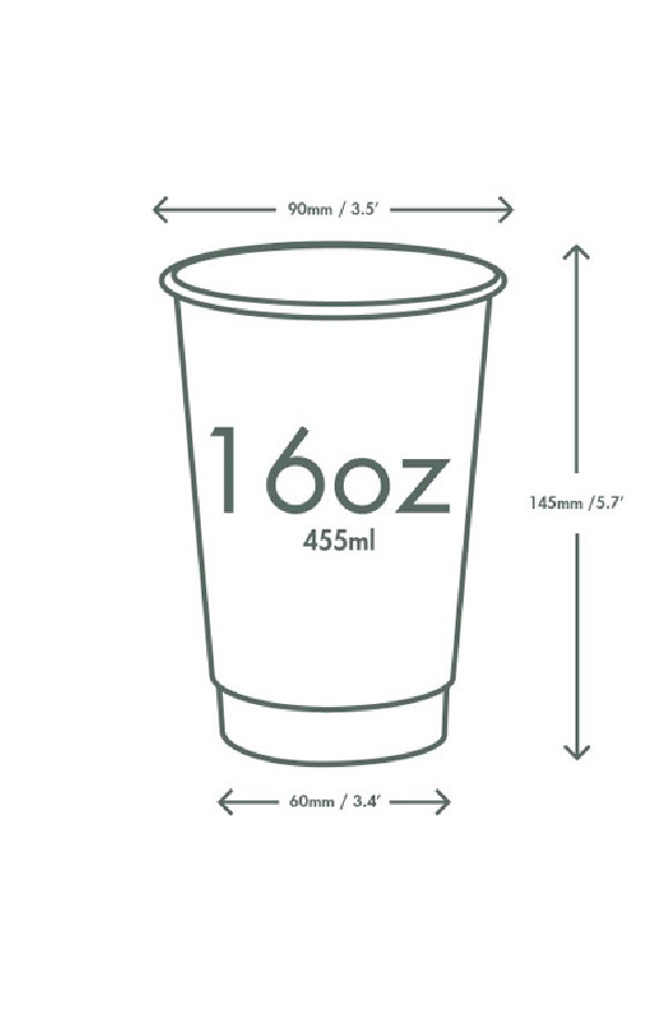 VEGWARE - GOBELET NOEL KRAFT DOUBLE PAROI 16OZ Ø89MM x20 LOGO REGLEMENTAIRE