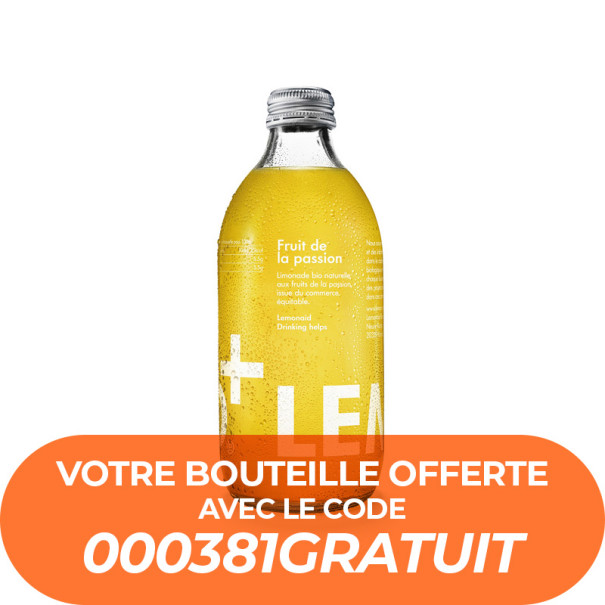 LEMONAID - FRUIT DE LA PASSION 330ML ECHANTILLON x1 BIO