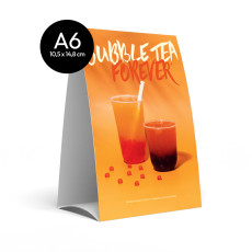 PLV - CHEVALET DE TABLE BUBBLE TEA A6 x1 PLV - CHEVALET DE TABLE BUBBLE TEA A6 x1
