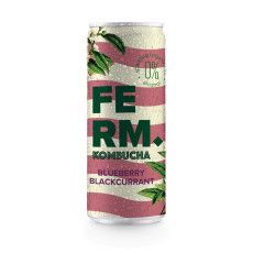 FERM - KOMBUCHA MYRTILLE CASSIS CANETTE 250ML x24 BIO FERM - KOMBUCHA MYRTILLE CASSIS CANETTE 250ML x24 BIO