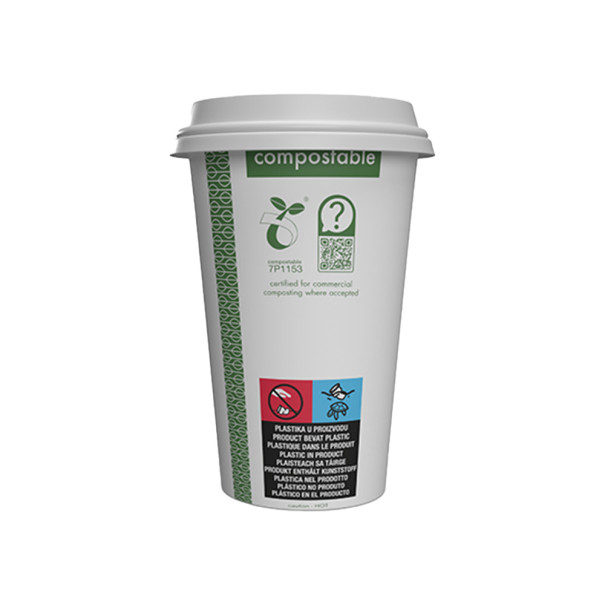 VEGWARE - GOBELET CARTON BLANC 16OZ/473ML Ø89MM x50 LOGO REGLEMENTAIRE VEGWARE - GOBELET CARTON BLANC 16OZ/473ML Ø89MM x50 LOGO REGLEMENTAIRE