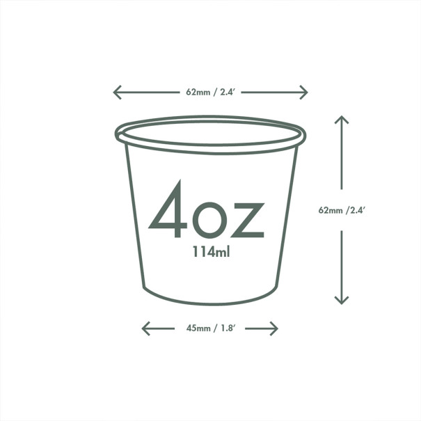 VEGWARE - GOBELET CARTON KRAFT 4OZ/118ML Ø62MM x50 LOGO REGLEMENTAIRE VEGWARE - GOBELET CARTON KRAFT 4OZ/118ML Ø62MM x50 LOGO REGLEMENTAIRE