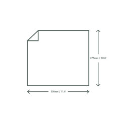VEGWARE - PAPIER KRAFT INGRAISSABLE 27x30CM x500