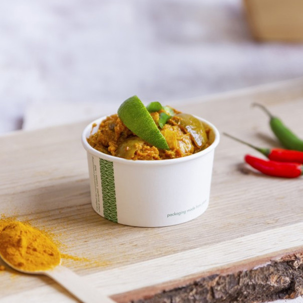 VEGWARE - POT SOUPE/GLACE PLA BLANC COMPOSTABLE 6OZ/177ML Ø90MM x50 VEGWARE - POT SOUPE/GLACE PLA BLANC COMPOSTABLE 6OZ/177ML Ø90MM x50