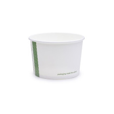VEGWARE - POT SOUPE/GLACE PLA BLANC COMPOSTABLE 8OZ/236ML Ø90MM x50