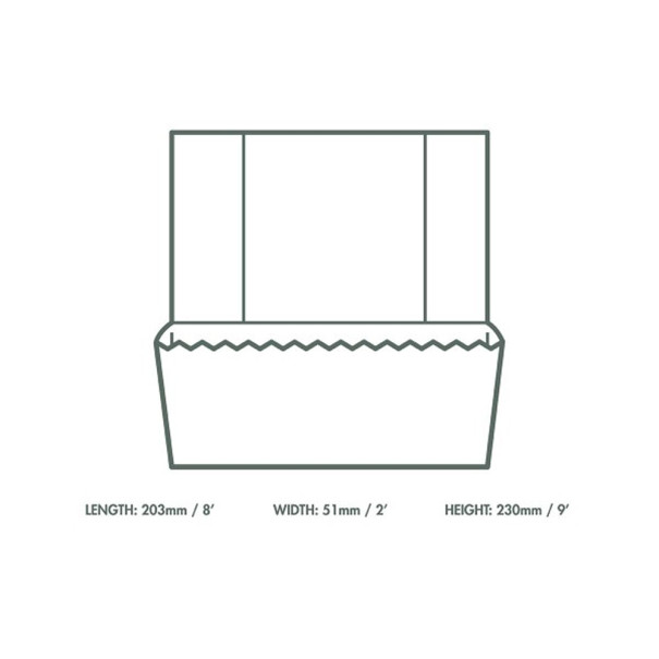 VEGWARE - SAC PRE-DECOUPE PAPIER KRAFT COMPOSTABLE 20x25x23CM x500