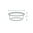 VEGWARE - POT PORTION PLA COMPOSTABLE 2OZ/60ML x100