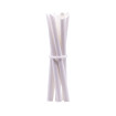 PAILLE BUBBLE TEA BISEAUTEE PAPIER BLANC EMBALLAGE INDIVIDUEL Ø12 L.200 MM x100