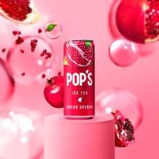 POP'S - THE GLACE SAVEUR GRENADE CANETTE 330ML x24