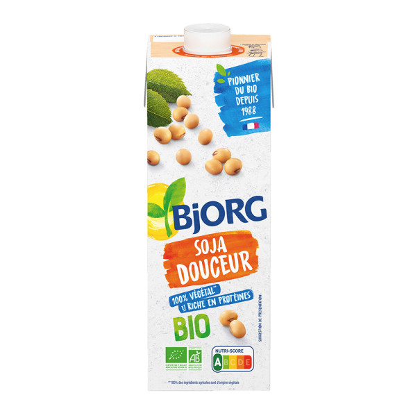 BJORG - BOISSON VEGETALE SOJA DOUCEUR BRIQUE 1L x12 BIO
