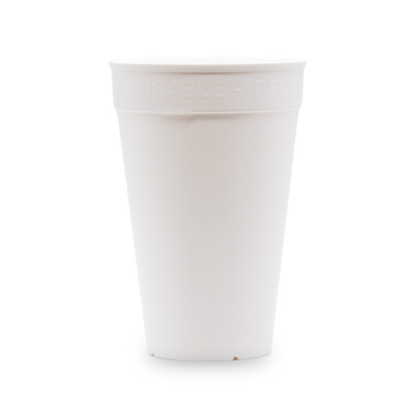 OKOCUP - GOBELET REUTILISABLE EN PP BLANC 21OZ-611ML Ø90MM x1
