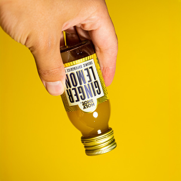 HOLYSHOT - SHOT JUS GINGER LEMON BOUTEILLE VERRE 60ML x12 BIO HOLYSHOT - SHOT JUS GINGER LEMON BOUTEILLE VERRE 60ML x12 BIO
