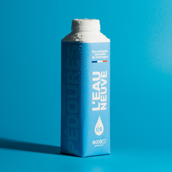 EAU NEUVE - EAU MINERALE NATURELLE PLATE BRIQUE 500ML x12 EAU NEUVE - EAU MINERALE NATURELLE PLATE BRIQUE 500ML x12