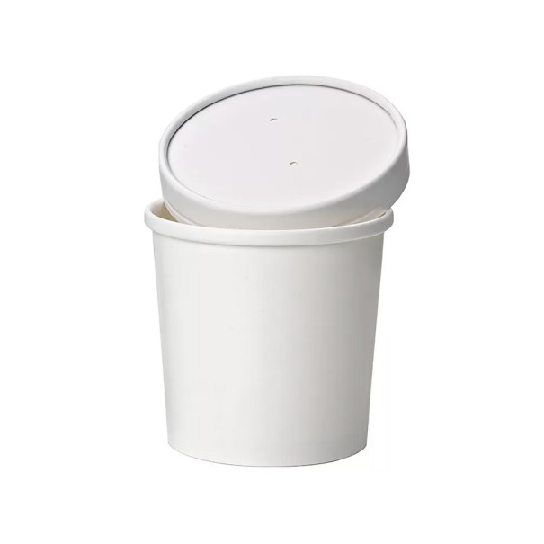 COUVERCLE POT A SOUPE CARTON BLANC PERFORE Ø90MM x50 COUVERCLE POT A SOUPE CARTON BLANC PERFORE Ø90MM x50