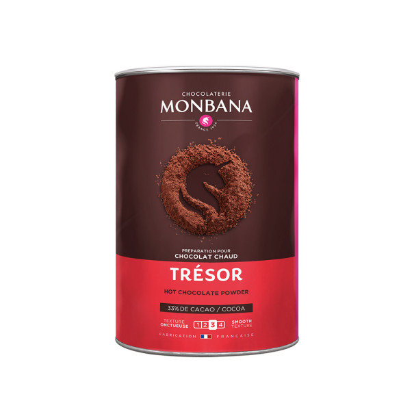 MONBANA - TRESOR CHOCOLAT EN POUDRE 33% CACAO BOITE 1KG