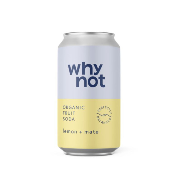 Why Not - Soda craft citron mate canette 330ml x12 bio