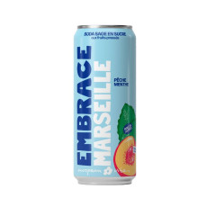 Embrace - Soda Marseille pêche menthe canette 330ml x12