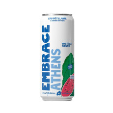 Embrace - Eau pétillante Athens pastèque menthe canette 330ml x12