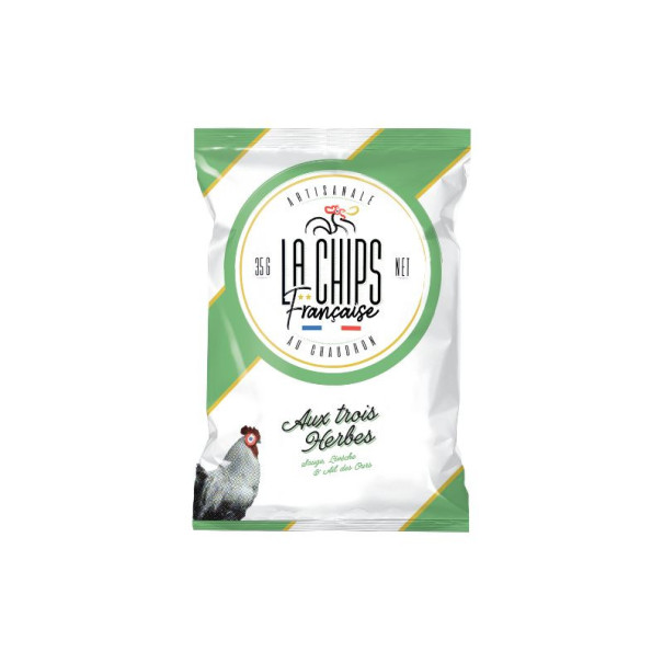 La Chips Française - Chips aux trois herbes sachet 35g  x60