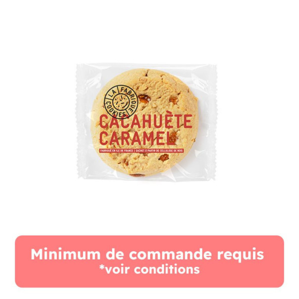 LA FABRIQUE COOKIES - COOKIES CACAHUETE CARAMEL EMBALLAGE INDIVIDUEL