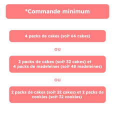 La Fabrique Cookies - Cake marbré sachet individuel 80g x16