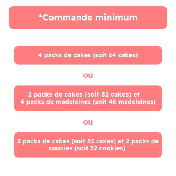 La Fabrique Cookies - Cake marbré sachet individuel 80g x16