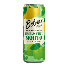 Belvoir - Mojito citron vert yuzu sans alcool canette alu 250ml x12