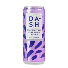 Dash - Eau pétillante cassis canette alu 330ml x12