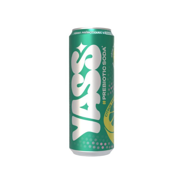 Yass - Soda prébiotiques saveur citron citron vert 330ml x12