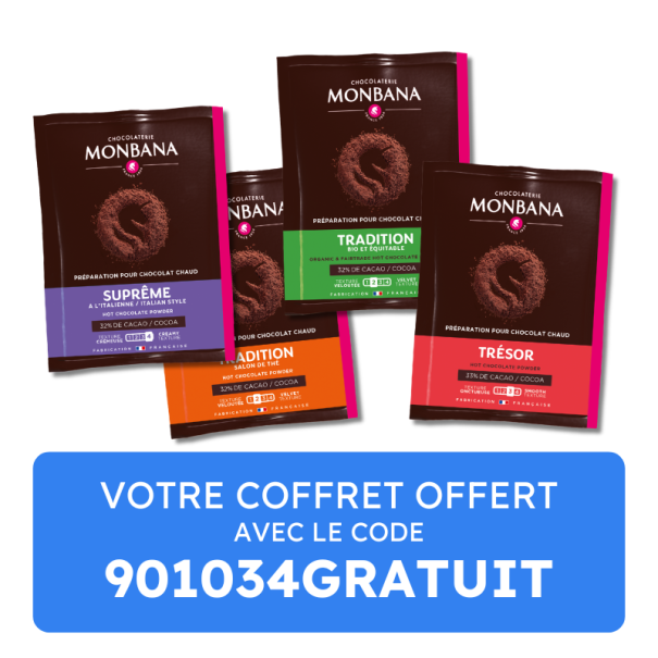 Monbana - Coffret découverte chocolats chauds