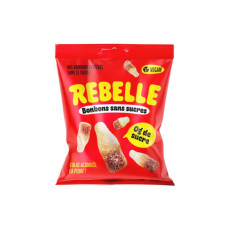 Rebelle - Bonbons bouteilles cola sans sucres vegan 50g x12