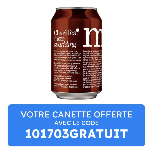 Charitea - Mate orange canette 330ml x1 bio