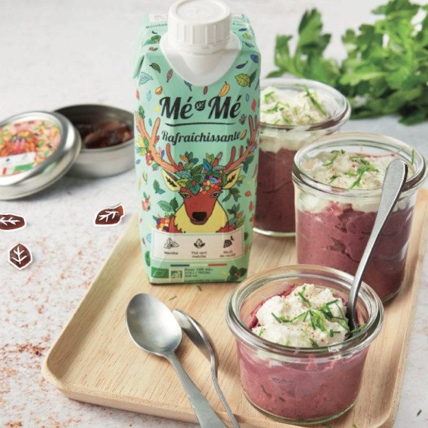 ME-ME - RAFRAICHISSANTE THE VERT MATCHA MENTHE 330ML x12 BIO