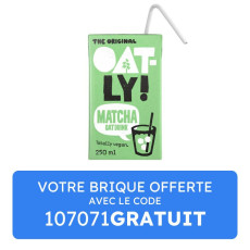 Oatly - Boisson végétale avoine matcha 250ml x1