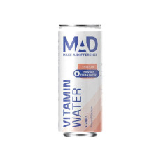 MAD - Eau vitaminée enrichie en zinc saveur pêche 330ml x24
