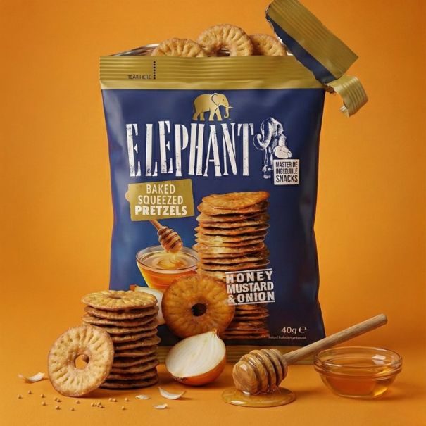 ELEPHANT - BRETZELS MIEL MOUTARDE SACHET 35G x24