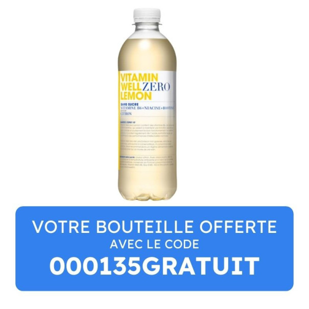 VITAMIN WELL - LEMON ZERO BOUTEILLE PET 500ML x1