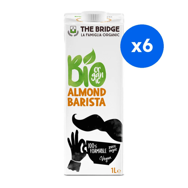 THE BRIDGE - BARISTA BOISSON VEGETALE AMANDE BRIQUE 1L x6 BIO